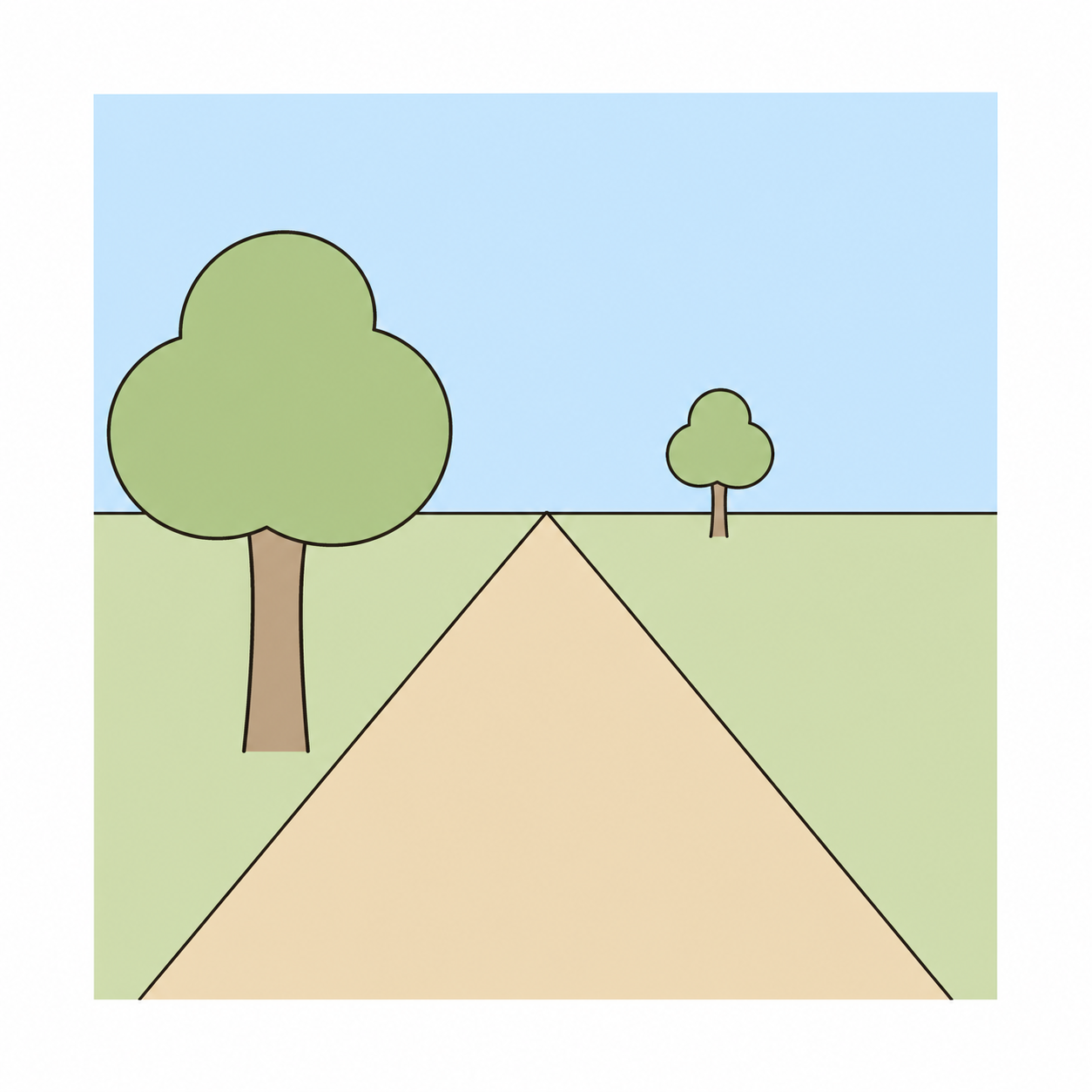 道と風景のお手本