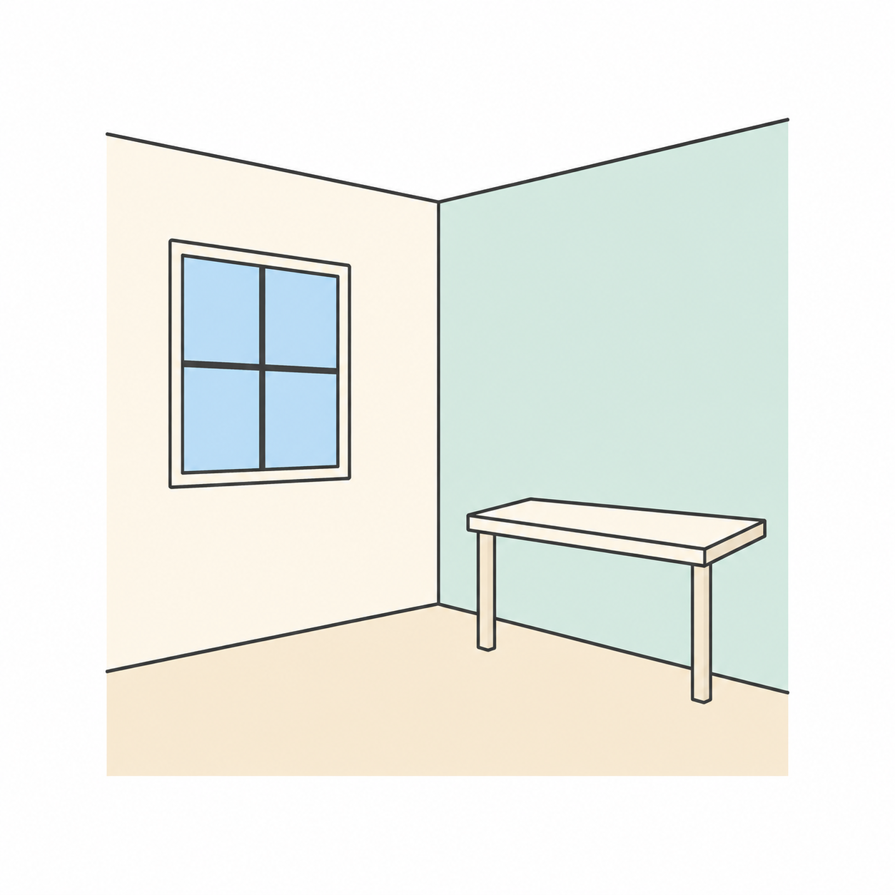 中級の部屋のお手本