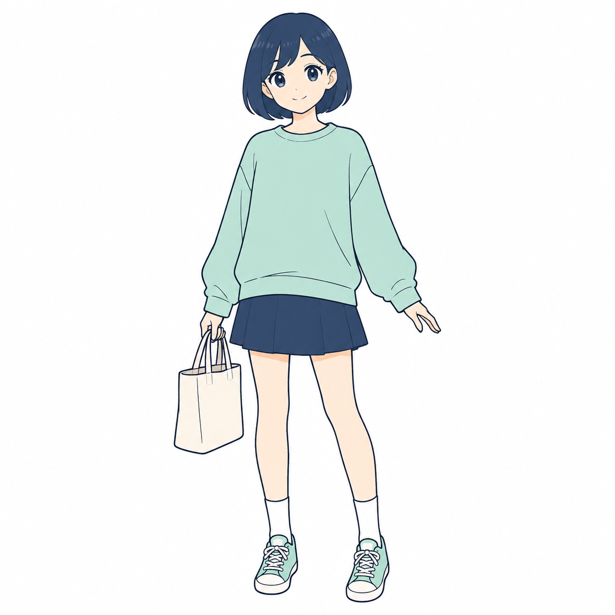立っている人物のお手本